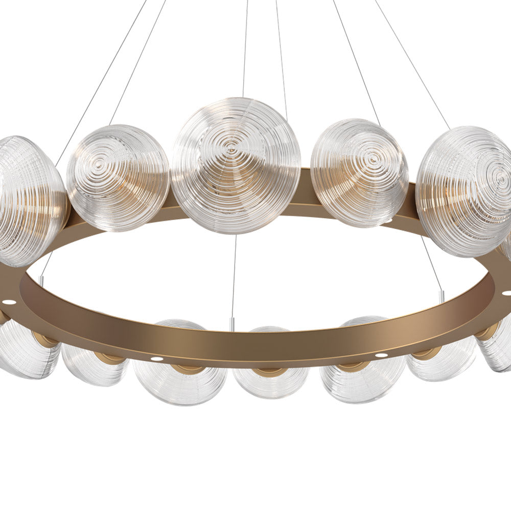 Mesa Radial Ring LED Chandelier in Detail.
