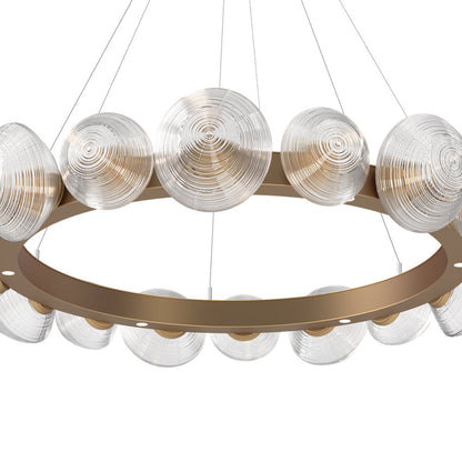 Mesa Radial Ring LED Chandelier in Detail.