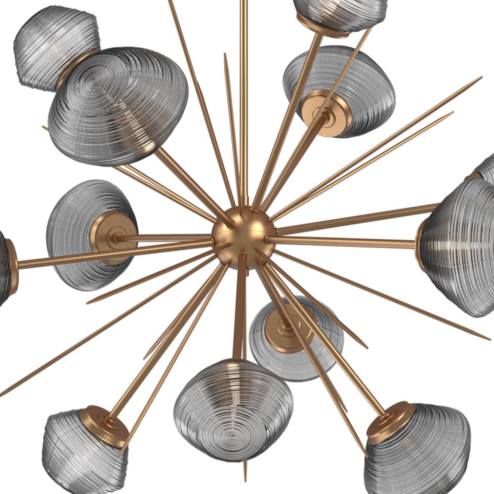Mesa Starburst LED Chandelier in Detail.