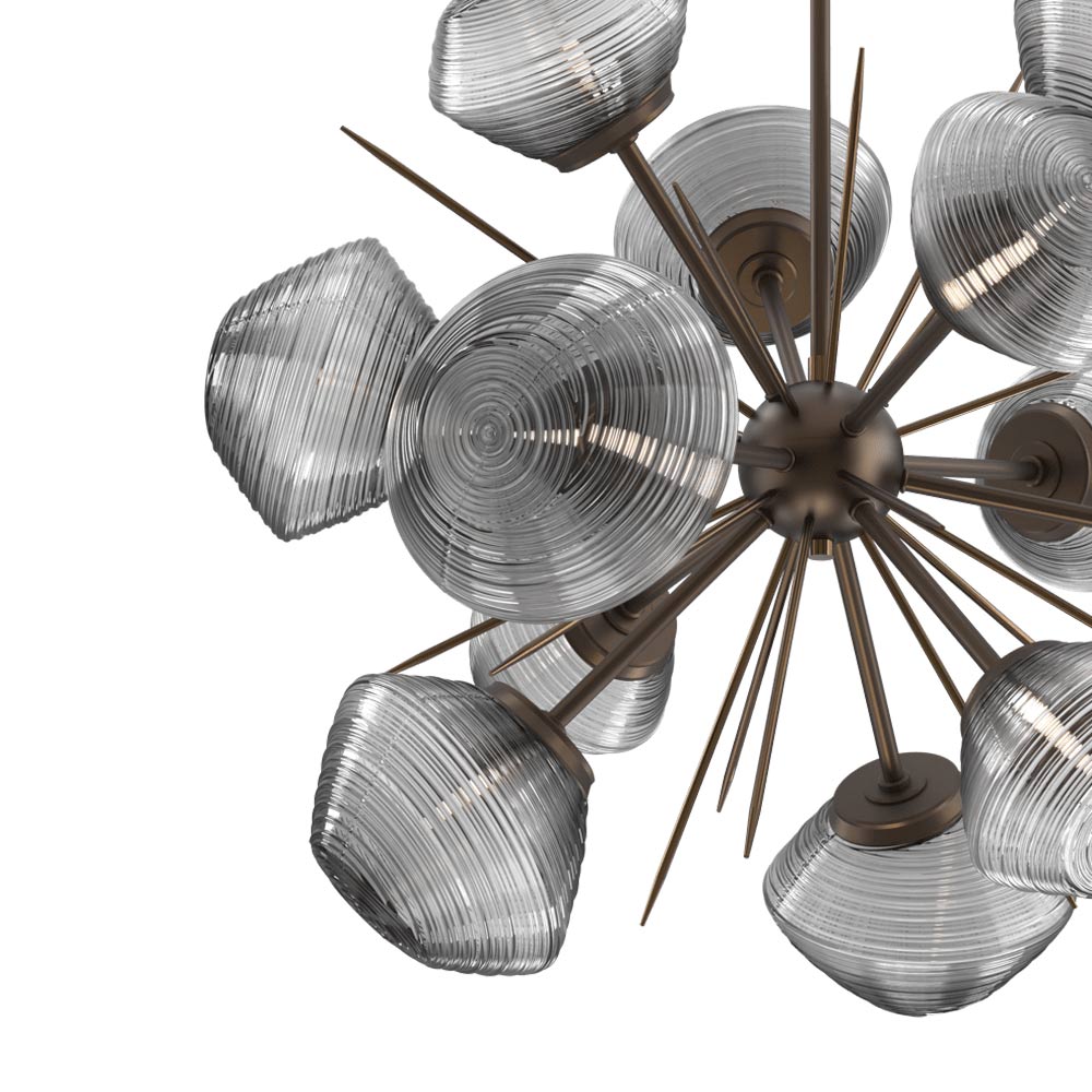 Mesa Starburst LED Chandelier in Detail.