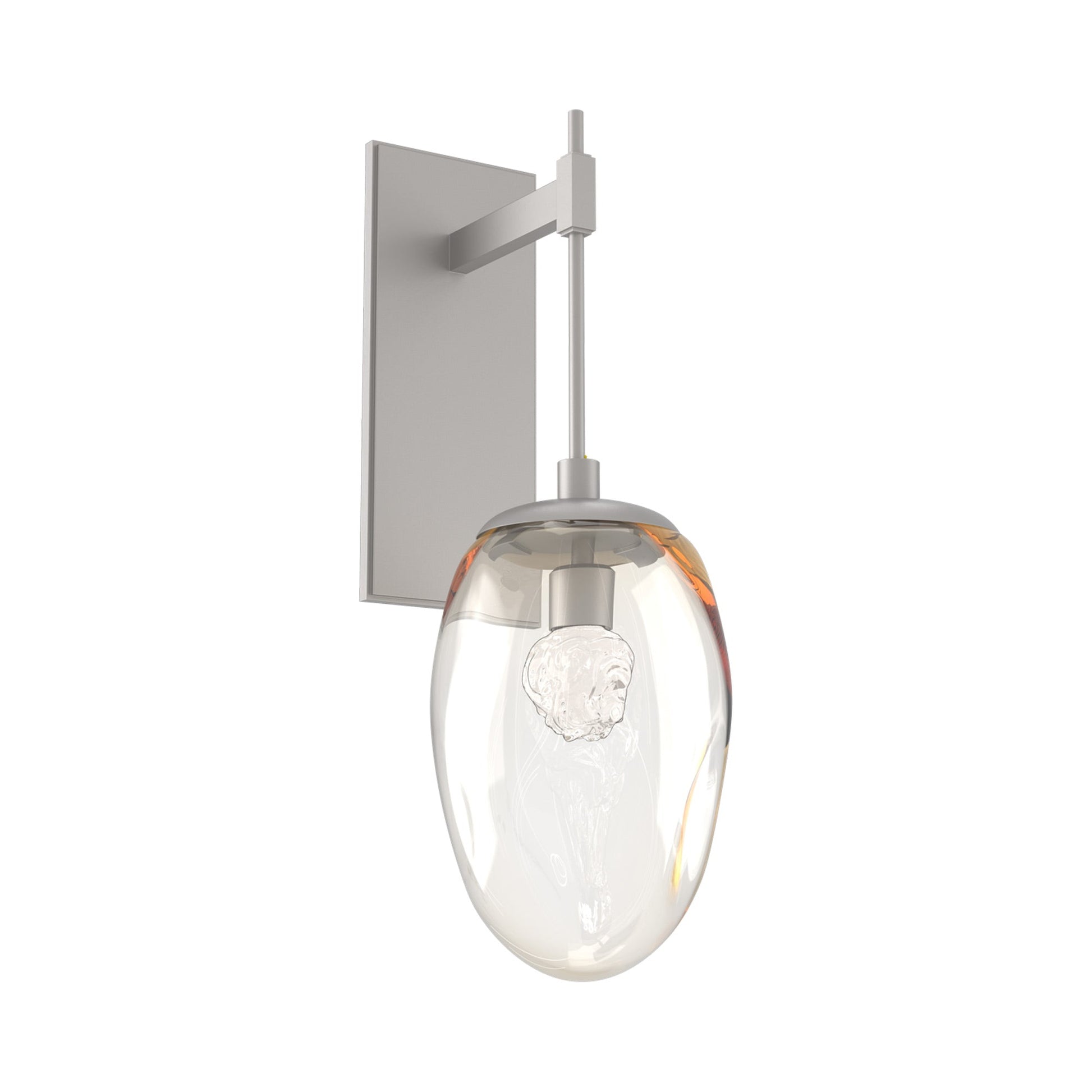 Meteo Tempo LED Wall Light in Beige Silver/Amber (Floret Crystal).