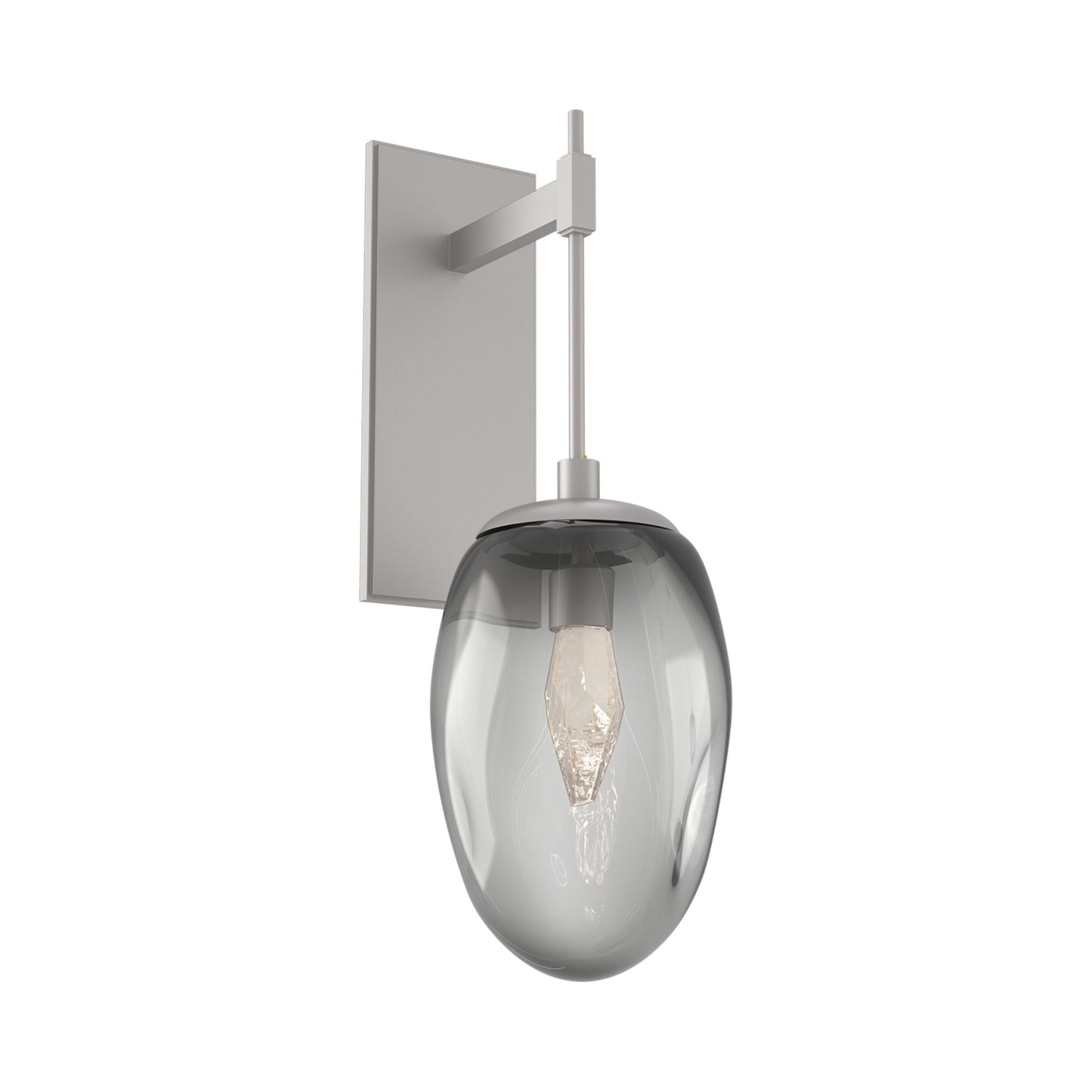 Meteo Tempo LED Wall Light in Beige Silver/Smoke (Geo Crystal).