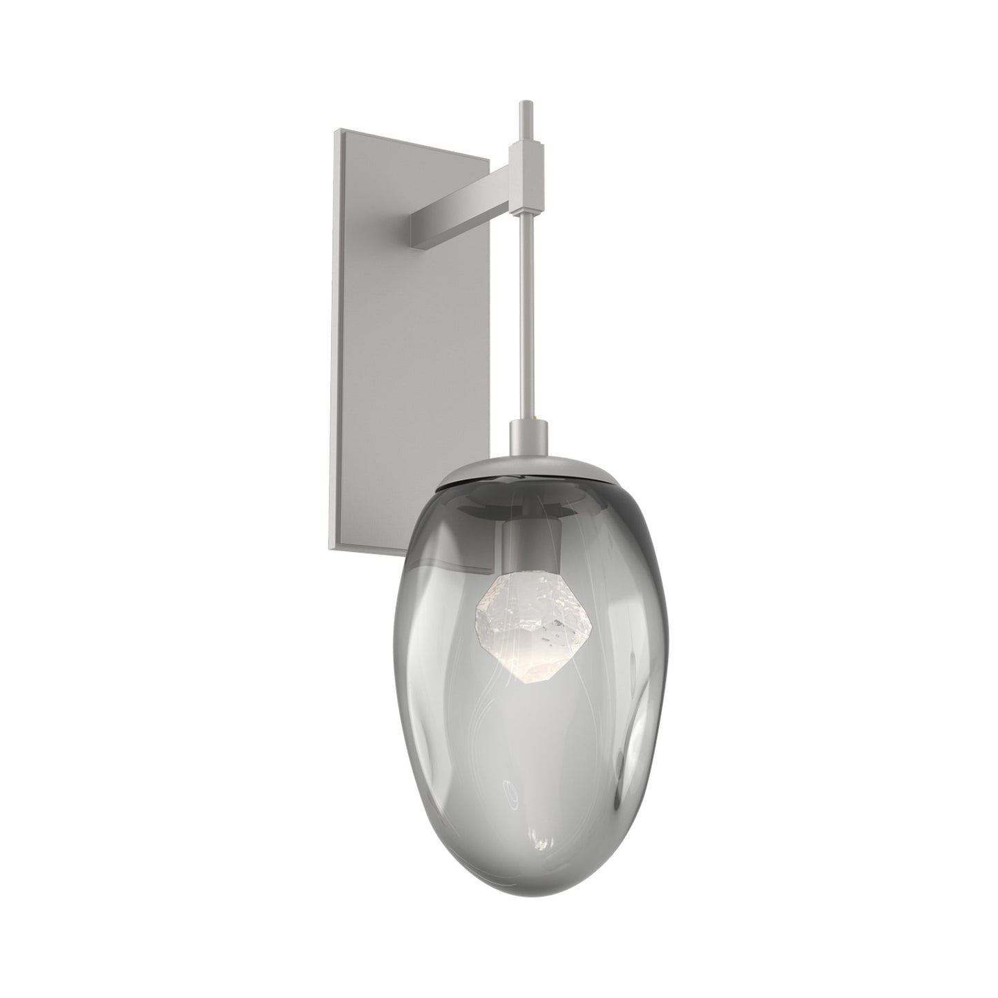 Meteo Tempo LED Wall Light in Beige Silver/Smoke (Zircon Crystal).