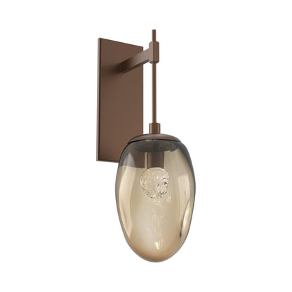 Meteo Tempo LED Wall Light in Burnished Bronze/Bronze (Floret Crystal).