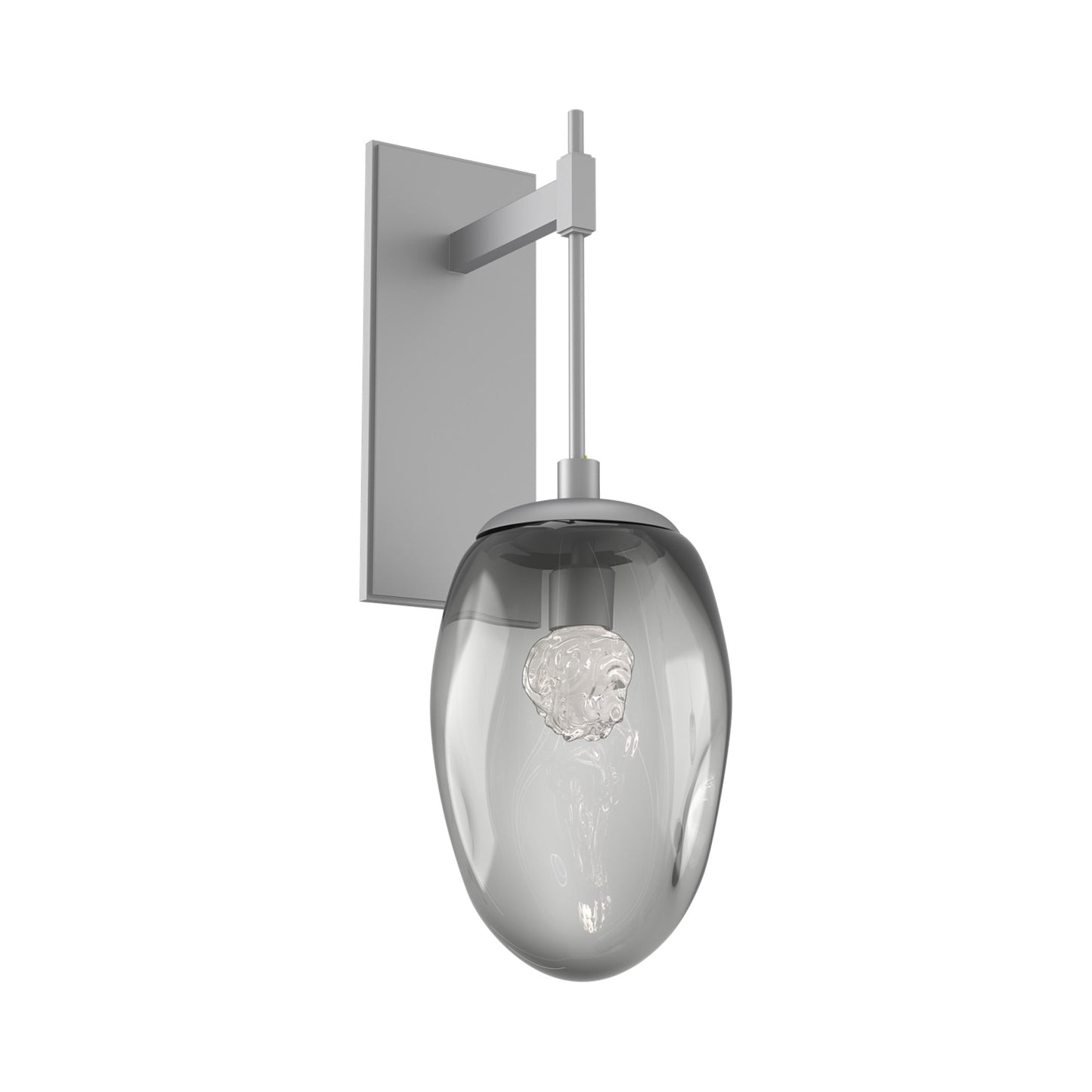 Meteo Tempo LED Wall Light in Classic Silver/Smoke (Floret Crystal).
