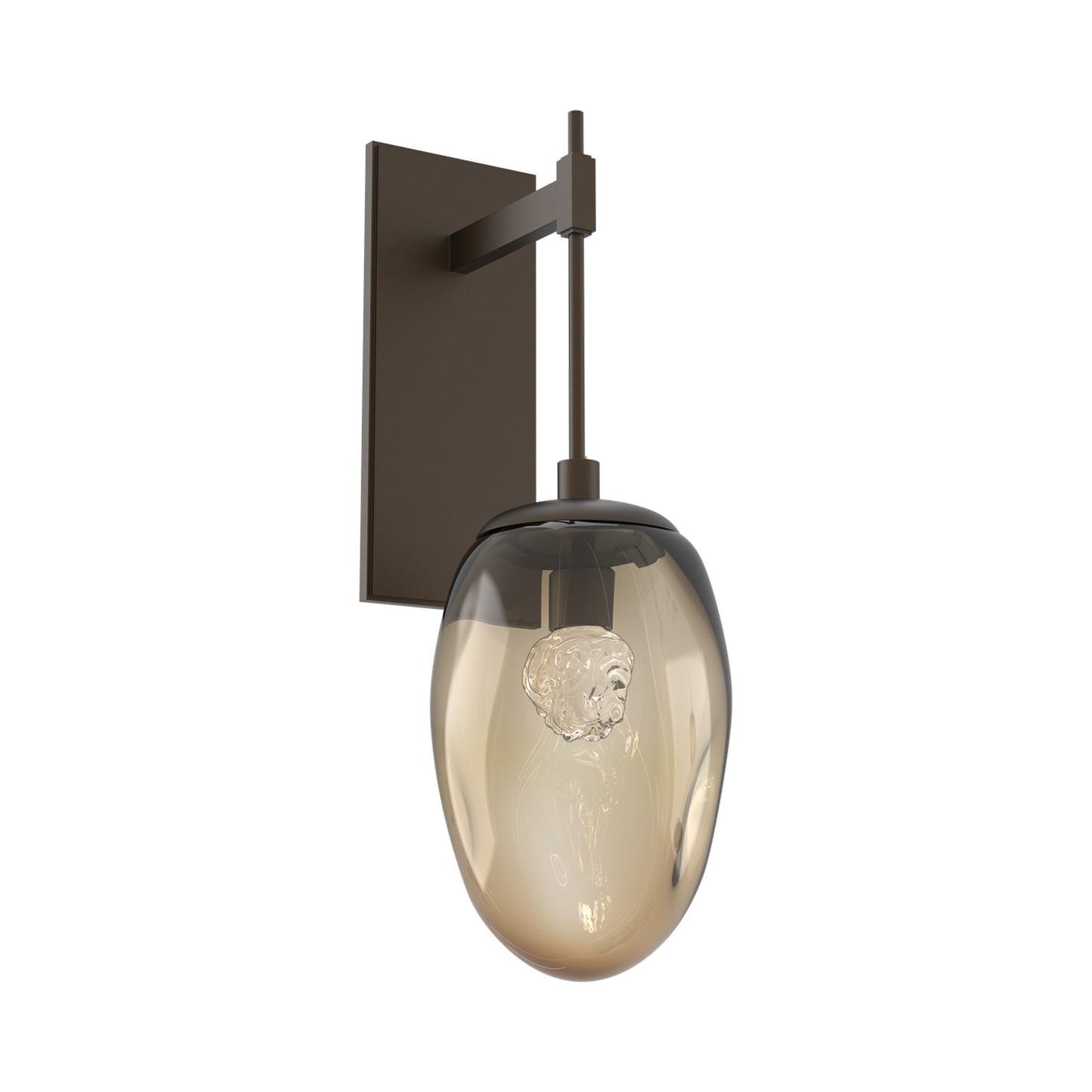 Meteo Tempo LED Wall Light in Flat Bronze/Bronze (Floret Crystal).