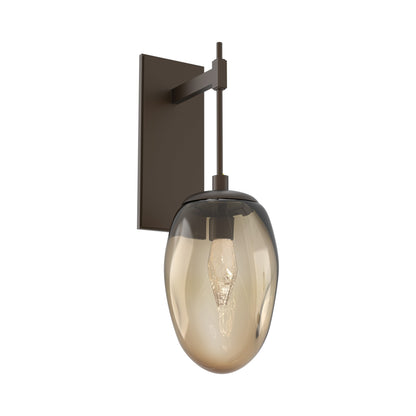 Meteo Tempo LED Wall Light in Flat Bronze/Bronze (Geo Crystal).