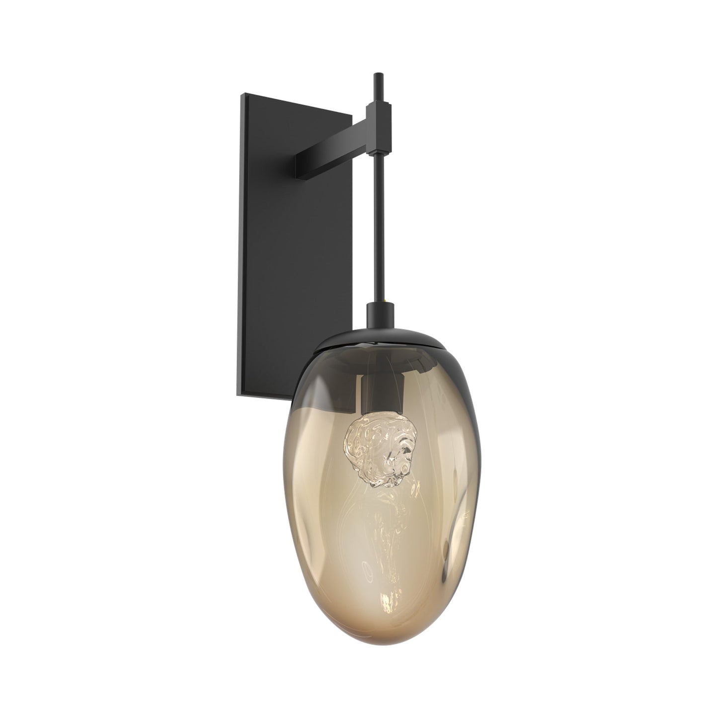 Meteo Tempo LED Wall Light in Matte Black/Bronze (Floret Crystal).
