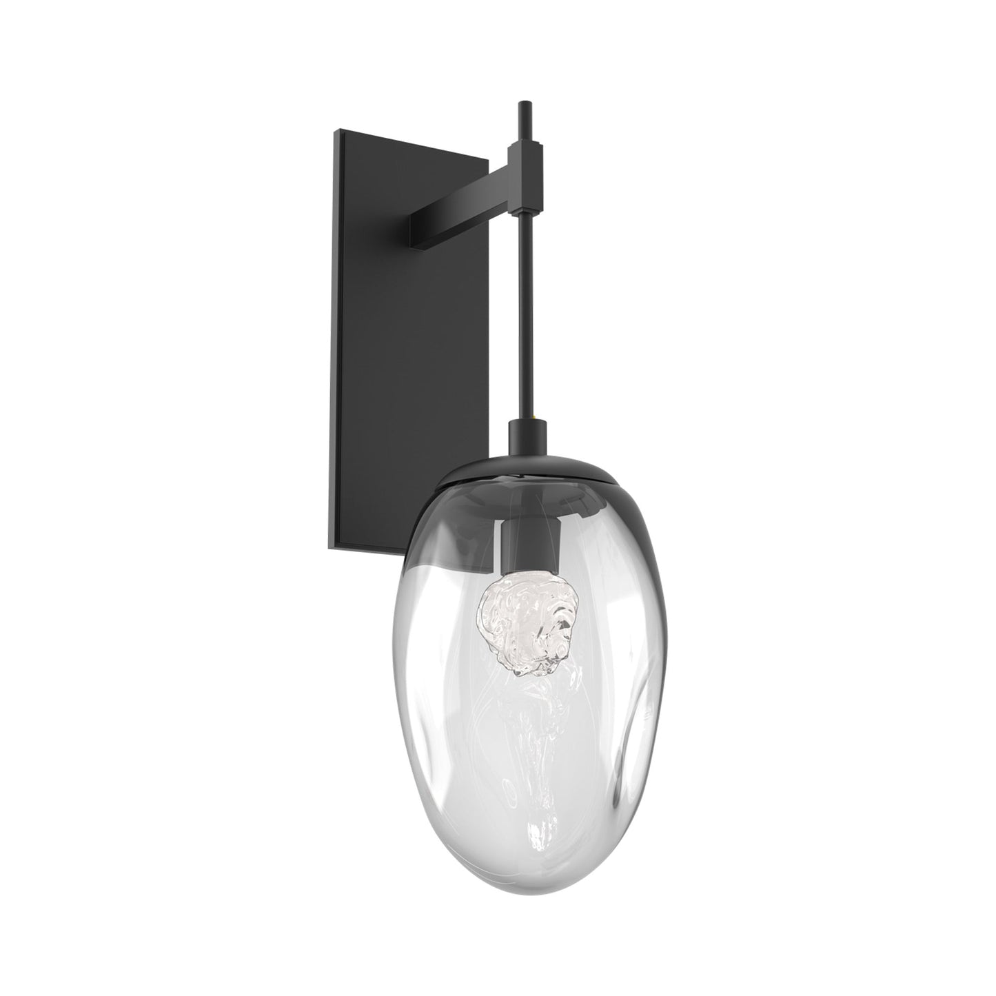 Meteo Tempo LED Wall Light in Matte Black/Clear (Floret Crystal).