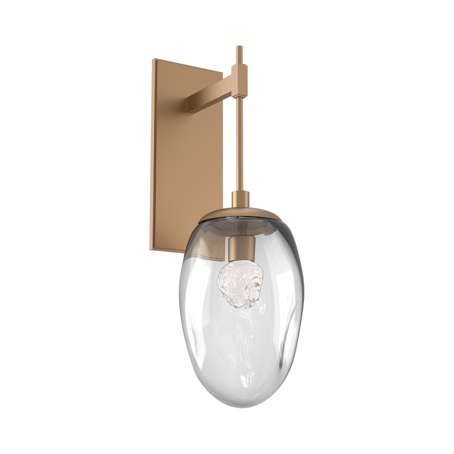 Meteo Tempo LED Wall Light in Novel Brass/Clear (Floret Crystal).