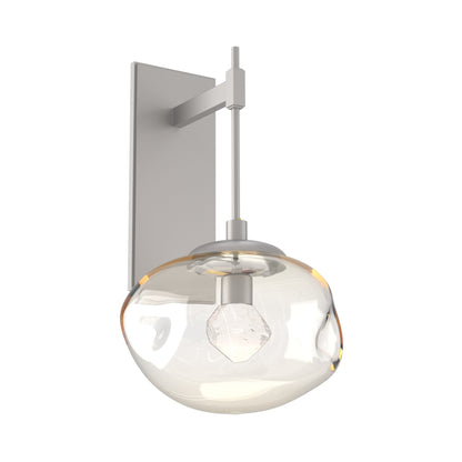 Nova Tempo LED Wall Light in Beige Silver/Amber (Zircon Crystal).