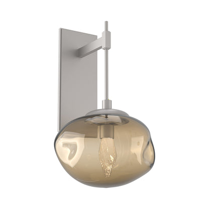 Nova Tempo LED Wall Light in Beige Silver/Bronze (Geo Crystal).