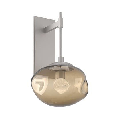 Nova Tempo LED Wall Light in Beige Silver/Bronze (Zircon Crystal).
