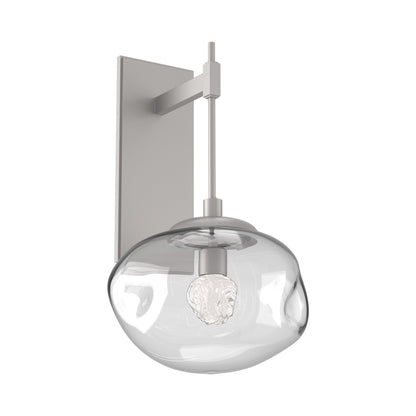 Nova Tempo LED Wall Light in Beige Silver/Clear (Floret Crystal).