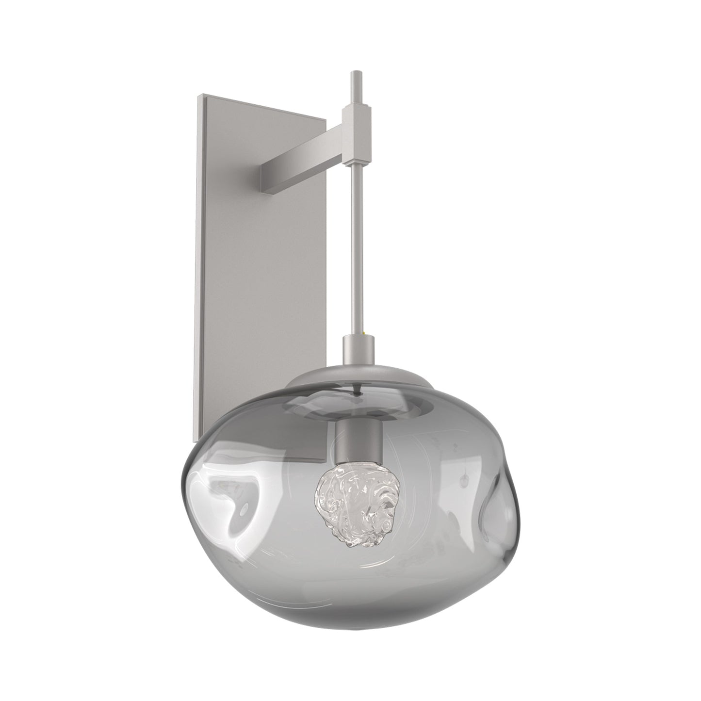 Nova Tempo LED Wall Light in Beige Silver/Smoke (Floret Crystal).