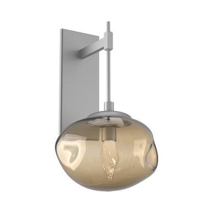 Nova Tempo LED Wall Light in Classic Silver/Bronze (Geo Crystal).