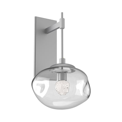 Nova Tempo LED Wall Light in Classic Silver/Clear (Floret Crystal).