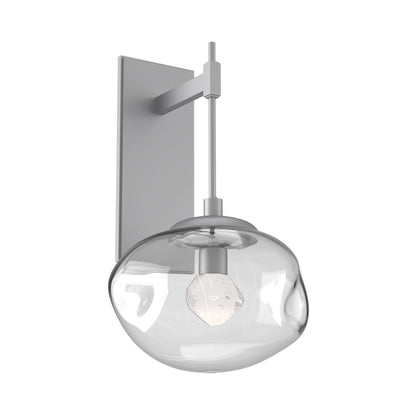 Nova Tempo LED Wall Light in Classic Silver/Clear (Zircon Crystal).