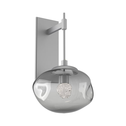 Nova Tempo LED Wall Light in Classic Silver/Smoke (Floret Crystal).
