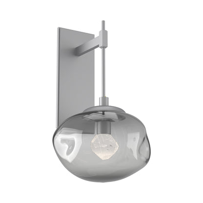 Nova Tempo LED Wall Light in Classic Silver/Smoke (Zircon Crystal).