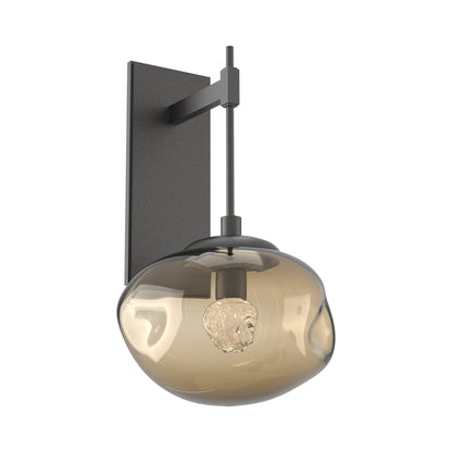 Nova Tempo LED Wall Light in Graphite/Bronze (Floret Crystal).