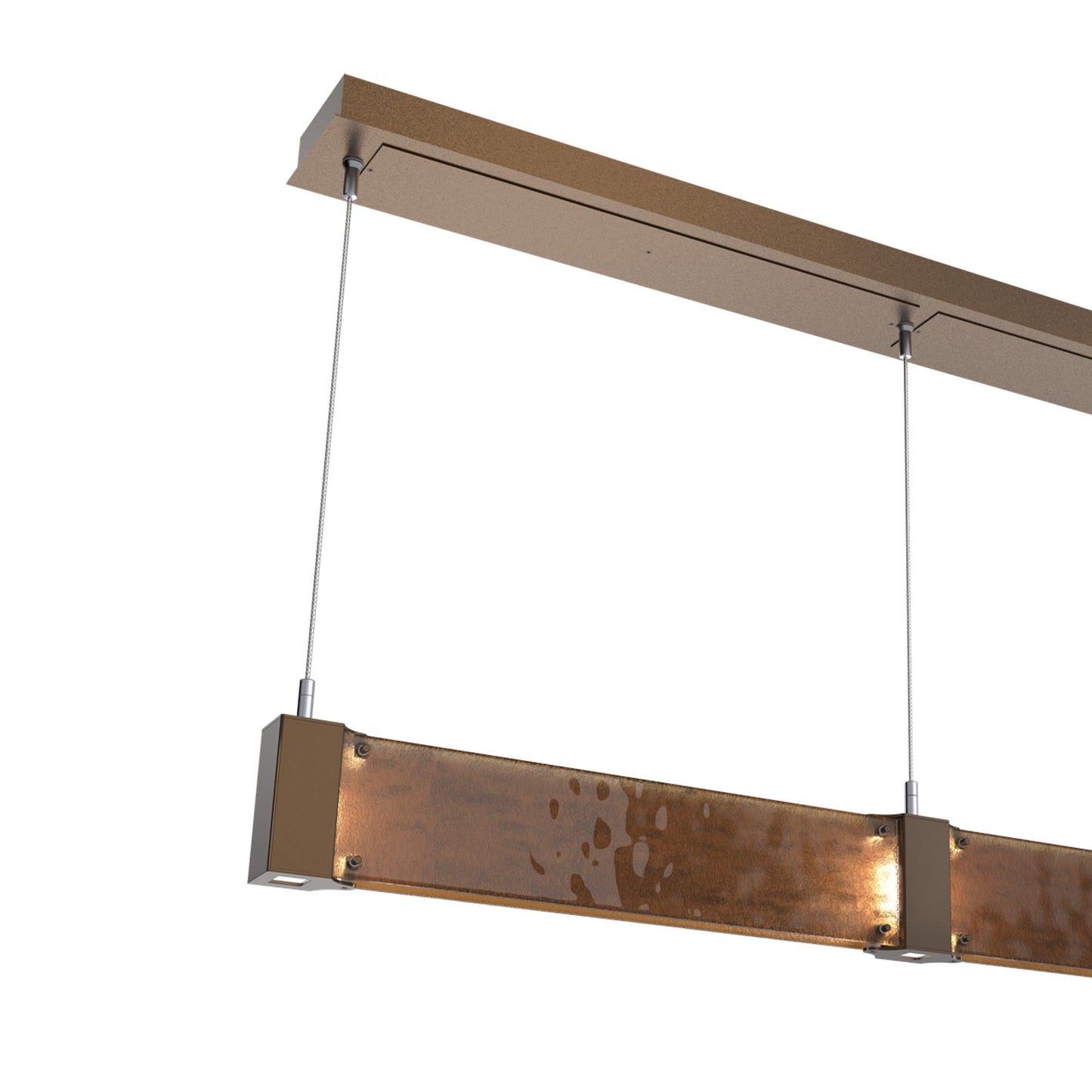 Parallel Linear LED Chandelier in Detail.