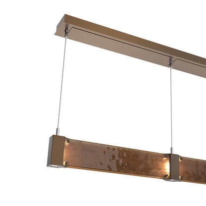 Parallel Linear LED Chandelier in Detail.