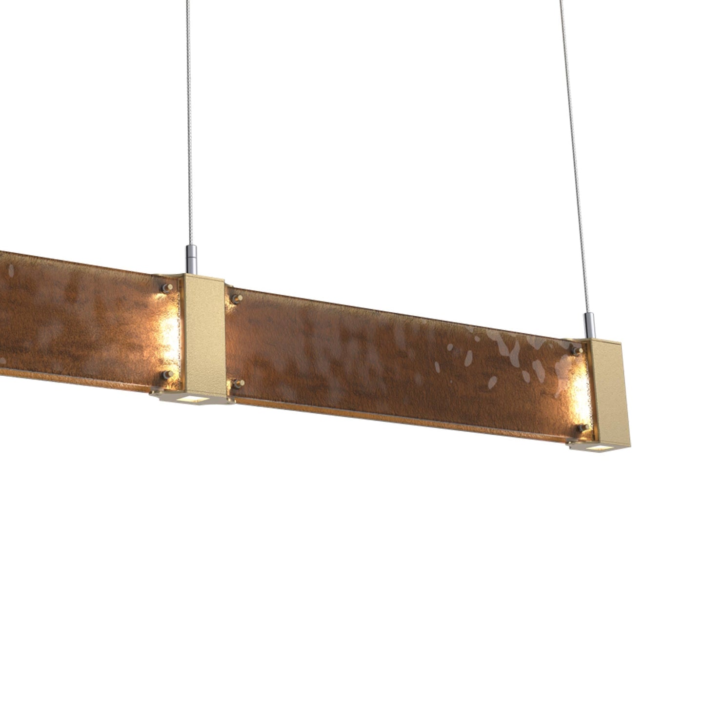 Parallel Linear LED Chandelier in Detail.