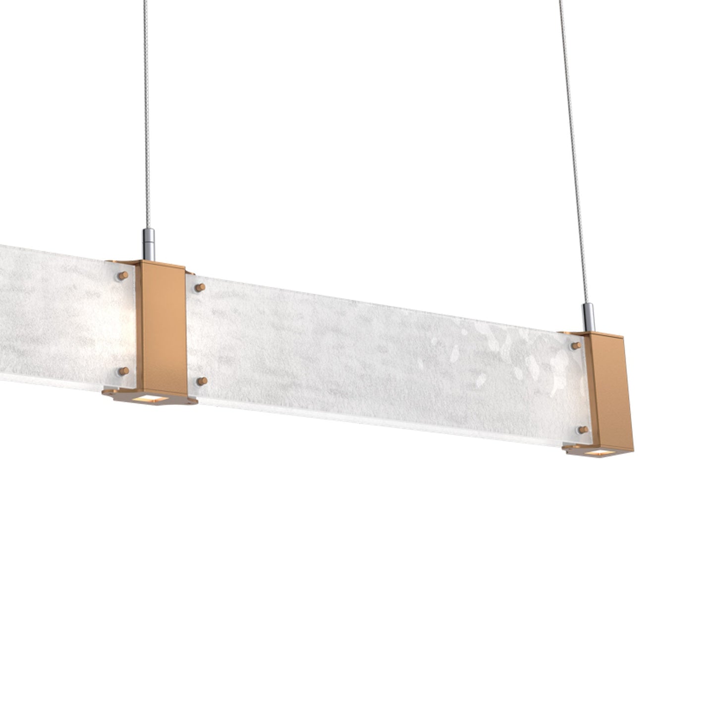 Parallel Linear LED Chandelier in Detail.