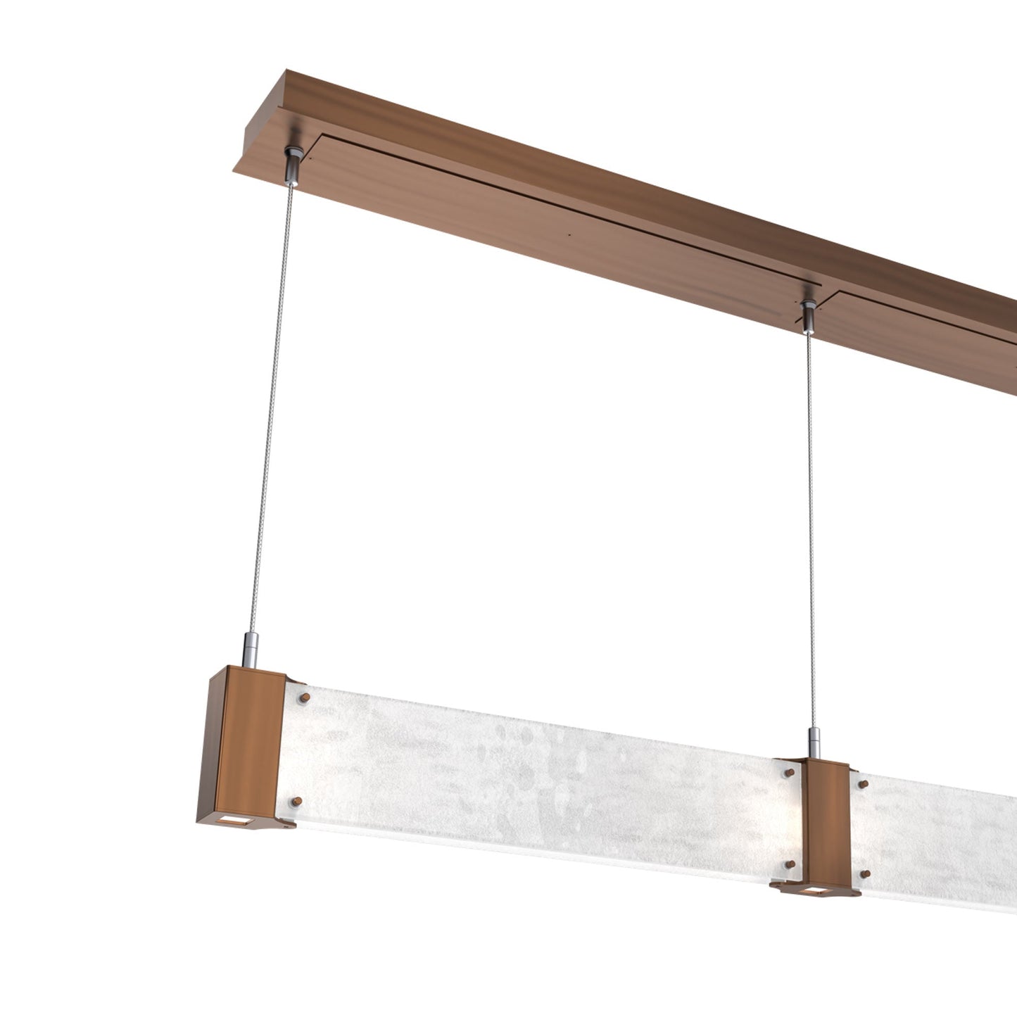 Parallel Linear LED Chandelier in Detail.