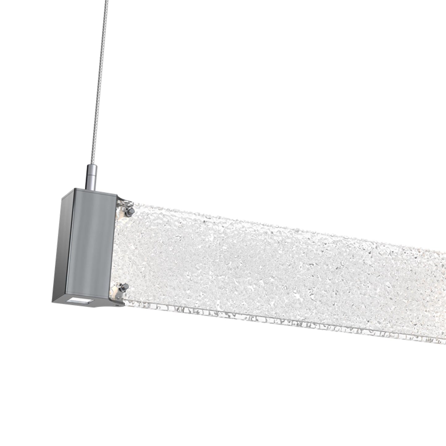 Parallel Linear LED Chandelier in Detail.