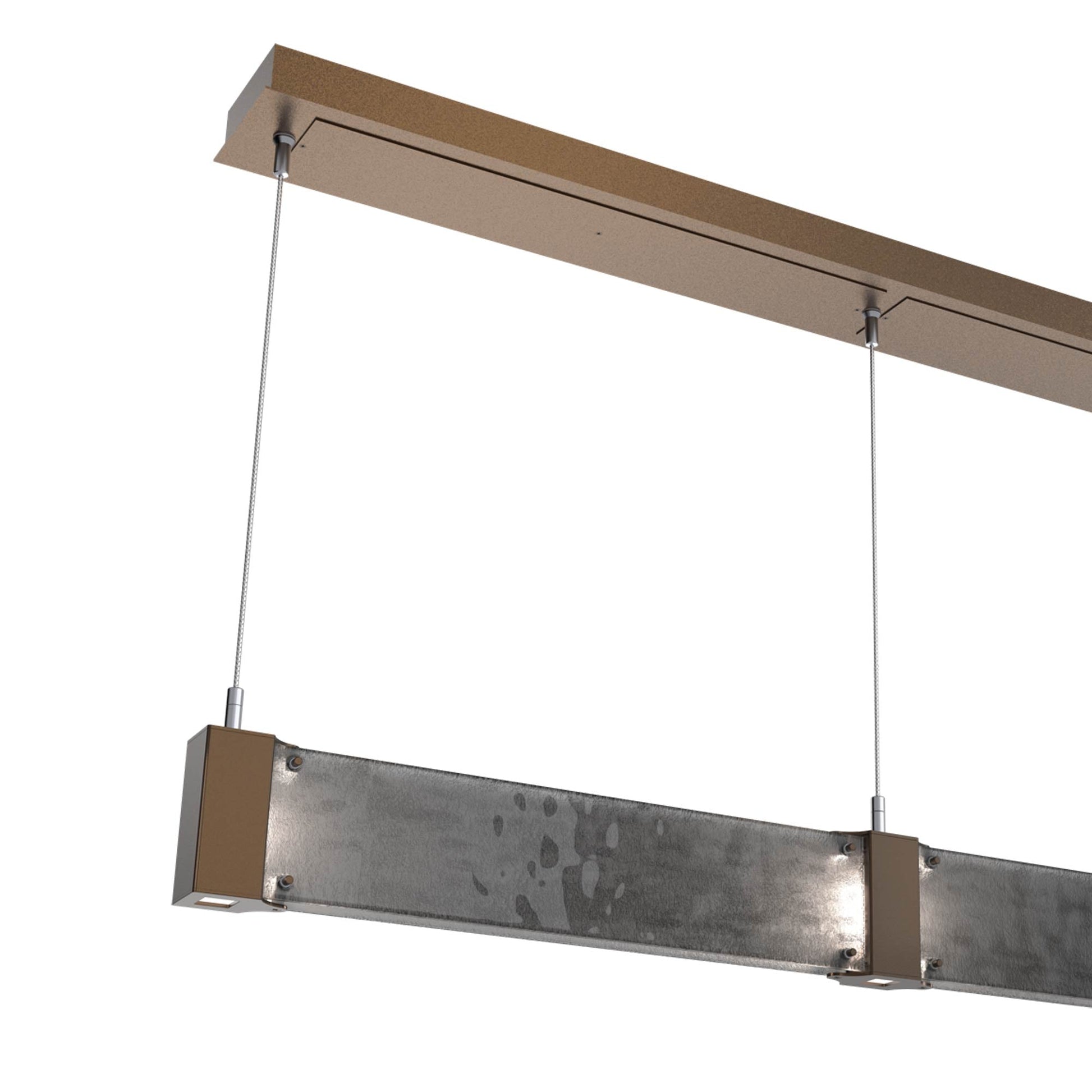 Parallel Linear LED Chandelier in Detail.