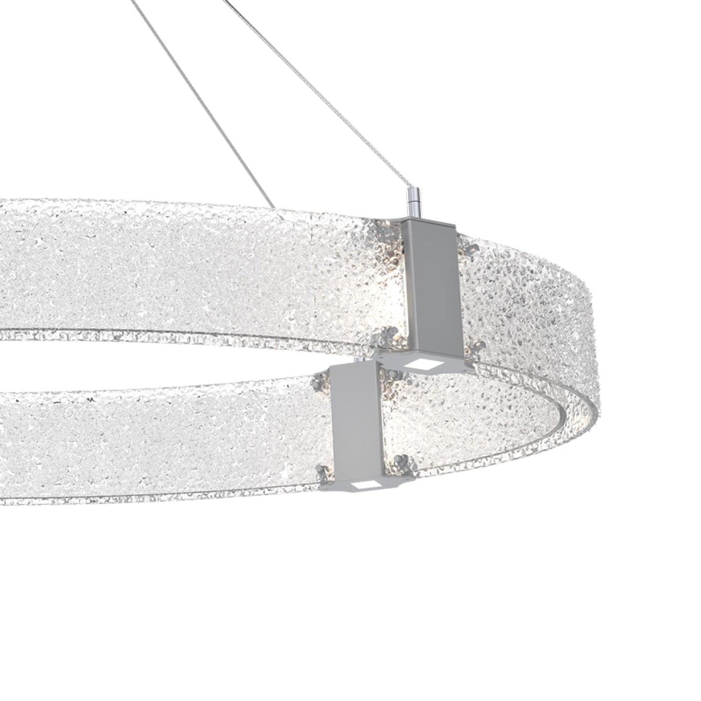 Parallel Oval LED Chandelier in Detail.