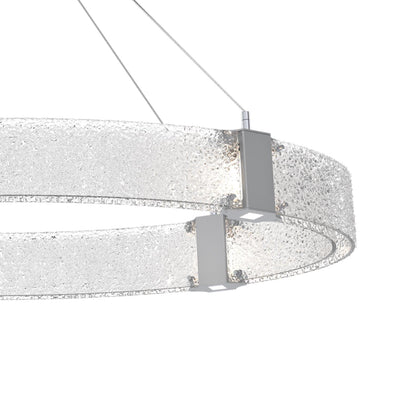 Parallel Oval LED Chandelier in Detail.