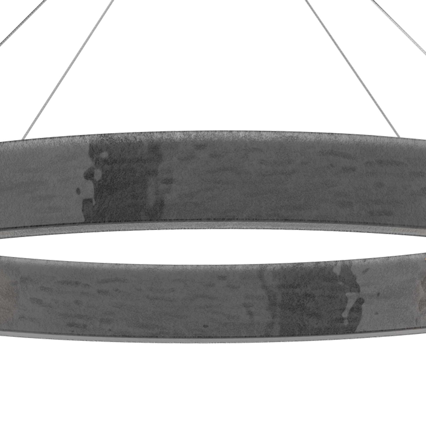 Parallel Oval LED Chandelier in Detail.