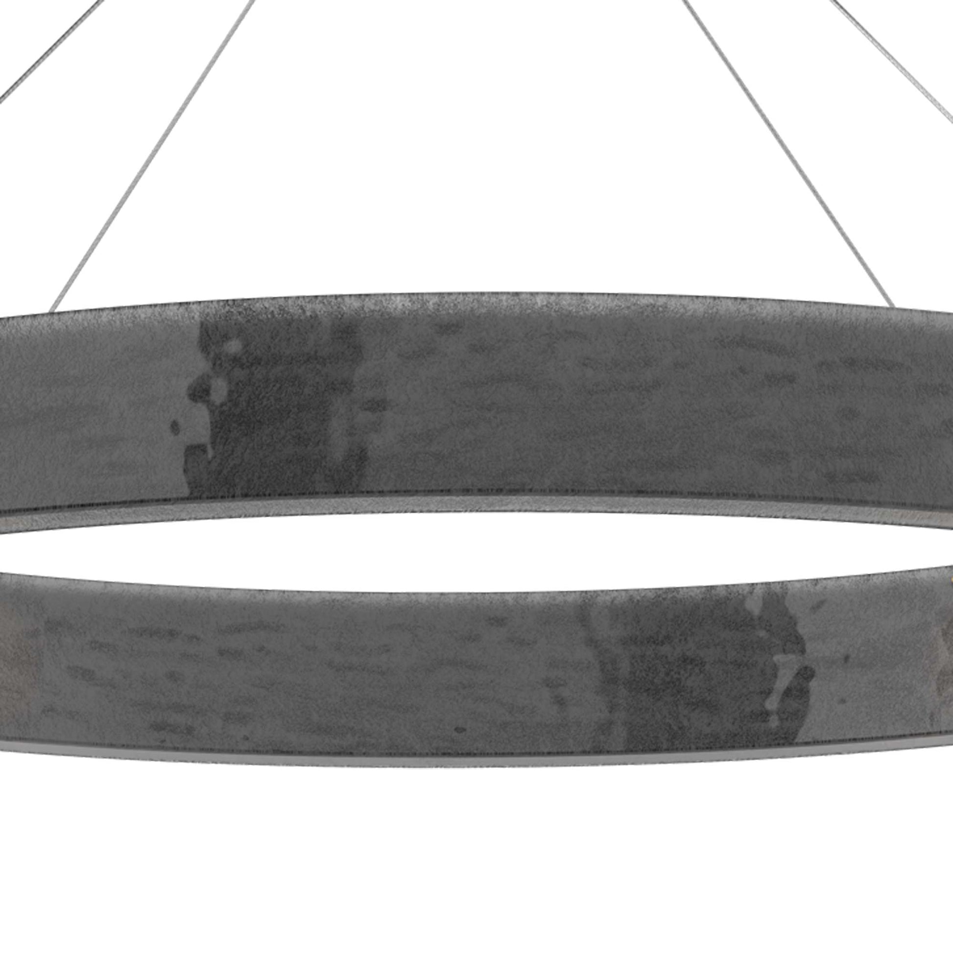 Parallel Oval LED Chandelier in Detail.