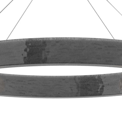Parallel Oval LED Chandelier in Detail.