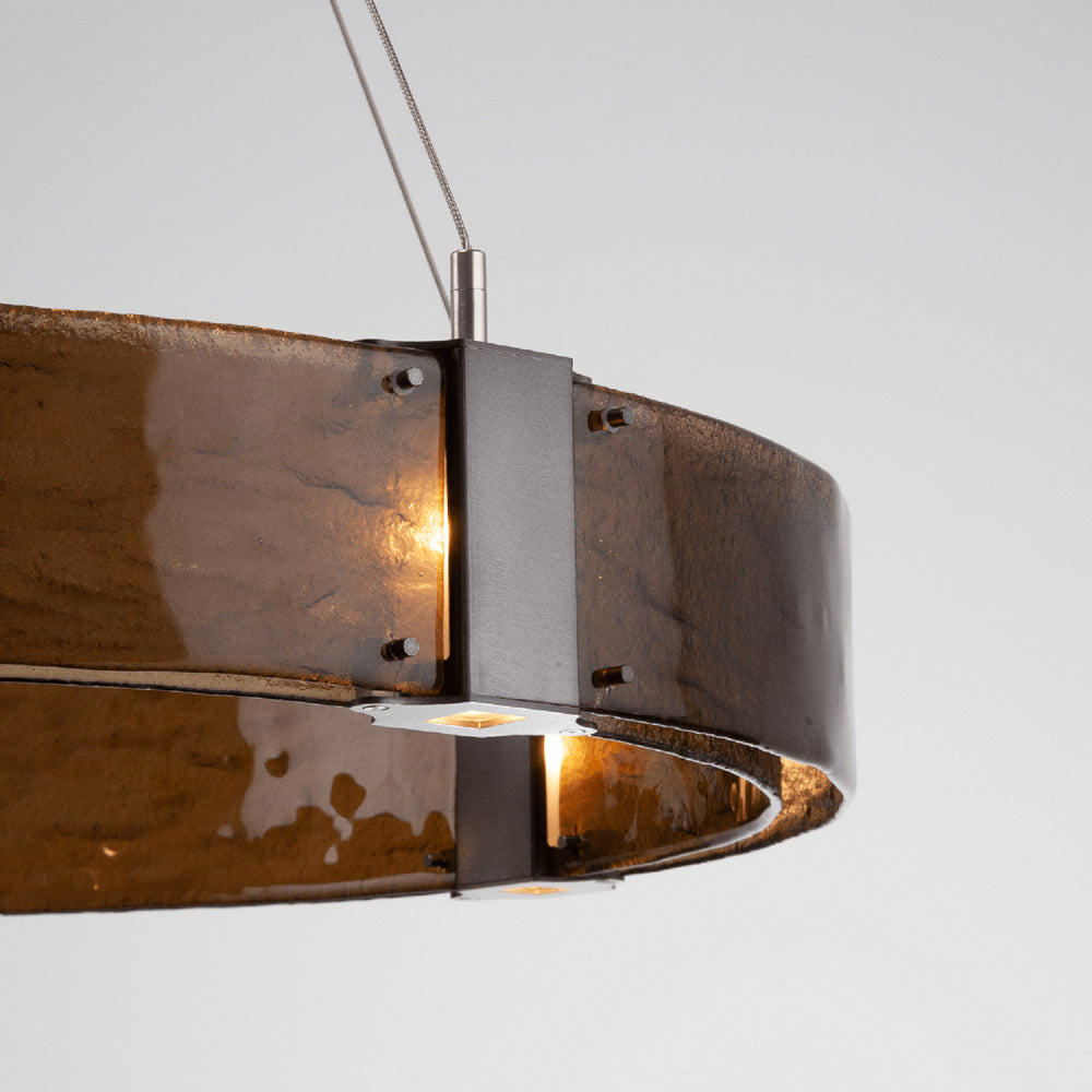 Parallel Ring LED Chandelier in Detail.