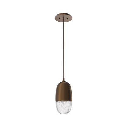 Pebble LED Pendant Light in Flat Bronze.