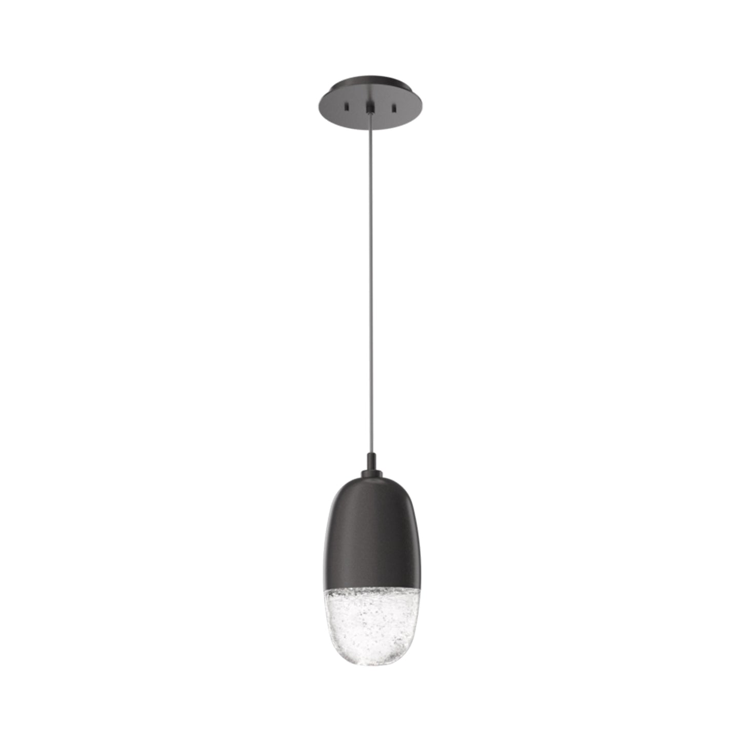 Pebble LED Pendant Light in Graphite.