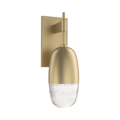 Pebble LED Wall Light in Gilded Brass.