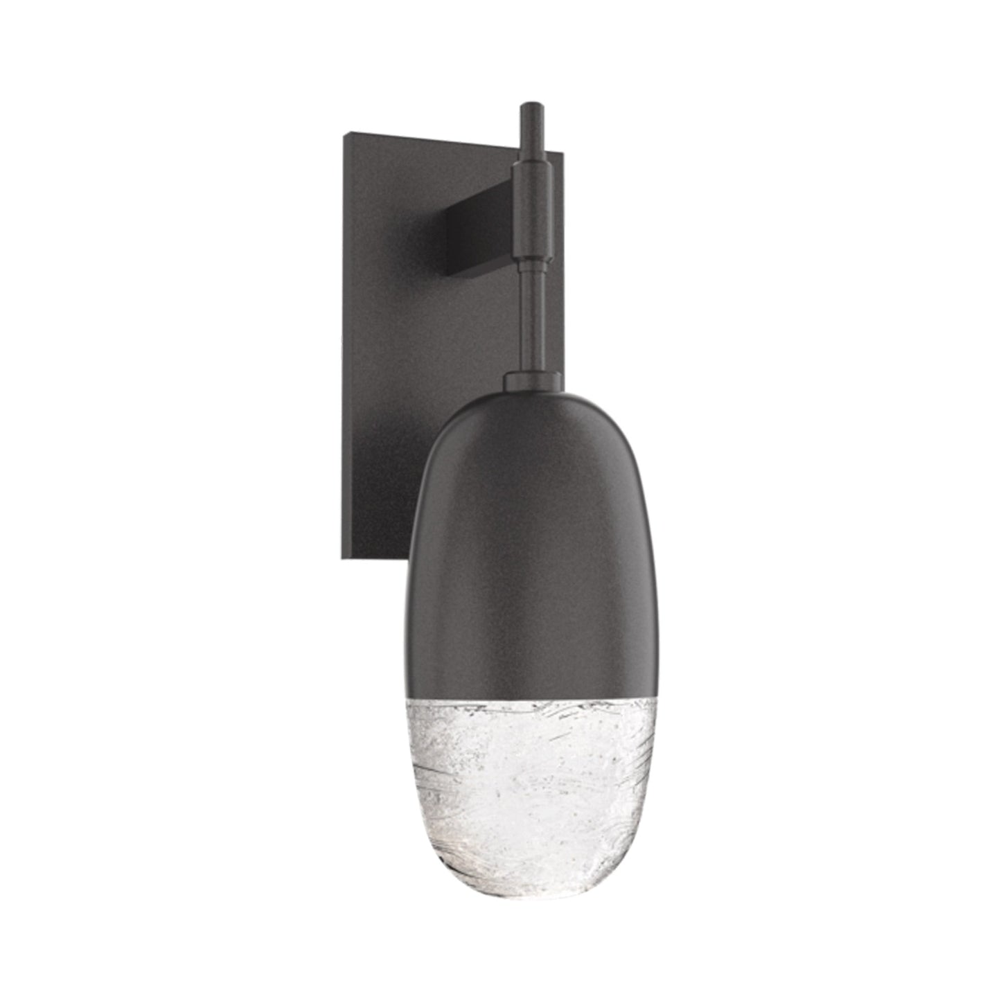 Pebble LED Wall Light in Graphite.