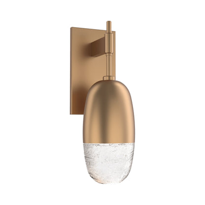 Pebble LED Wall Light in Novel Brass.