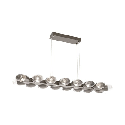 Pebble Linear LED Chandelier in Graphite (46.7-Inch).