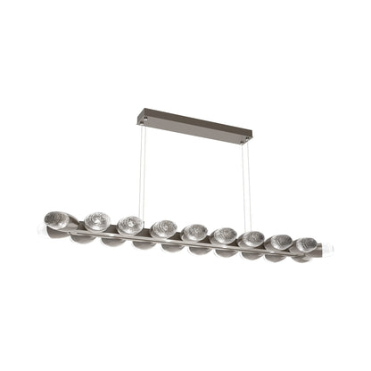 Pebble Linear LED Chandelier in Graphite (58.7-Inch).