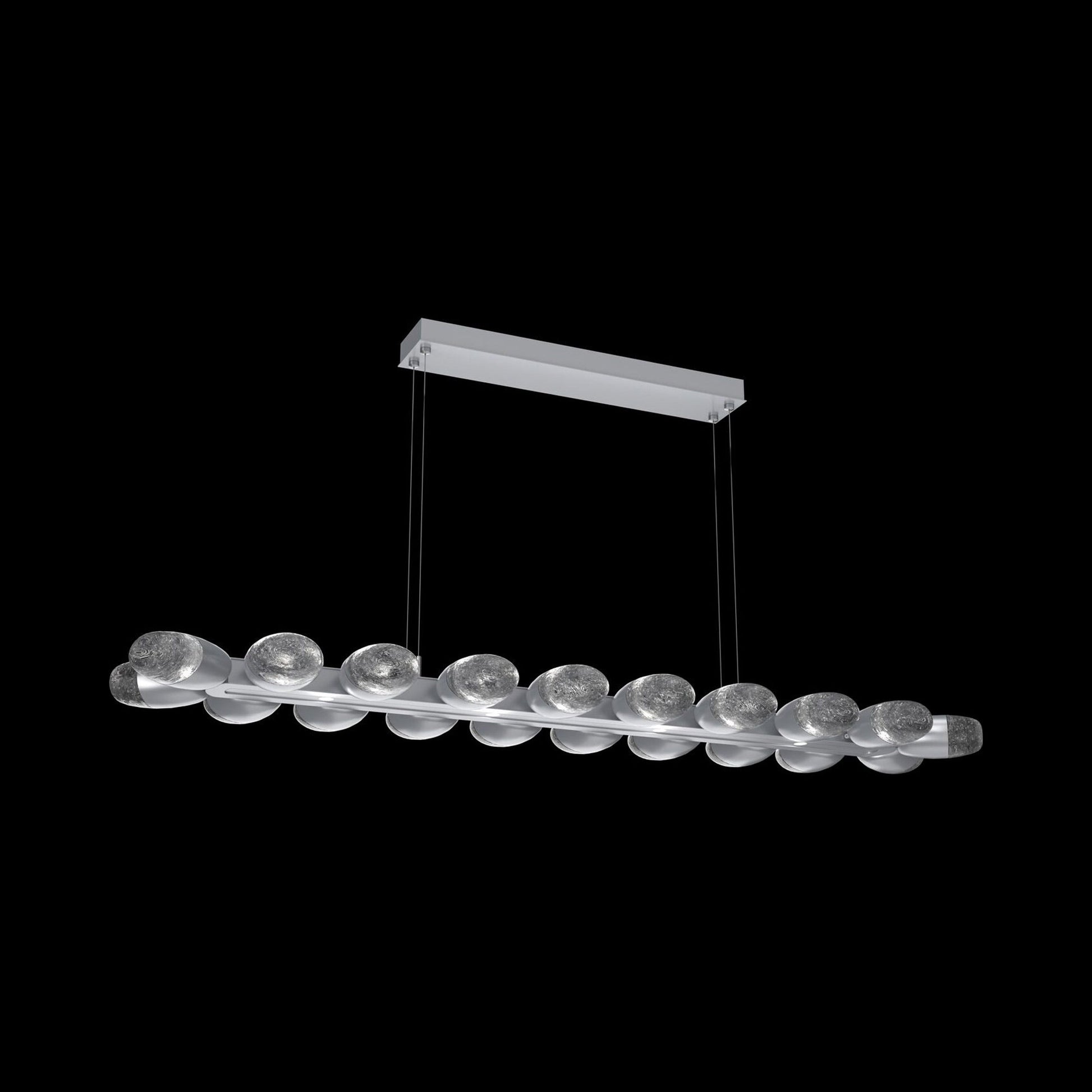 Pebble Linear LED Chandelier in Detail.