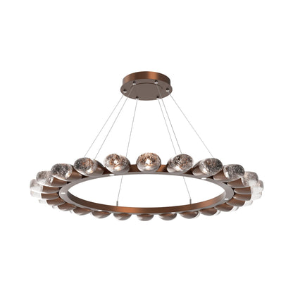 Pebble Ring LED Chandelier in Burnished Bronze (48.2-Inch).
