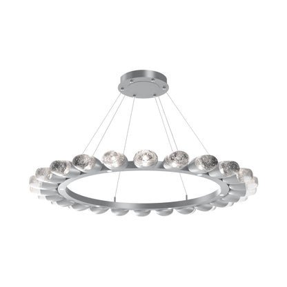 Pebble Ring LED Chandelier in Classic Silver (48.2-Inch).
