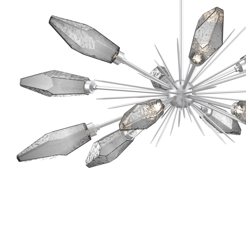 Rock Crystal Oval Starburst LED Chandelier in Detail.