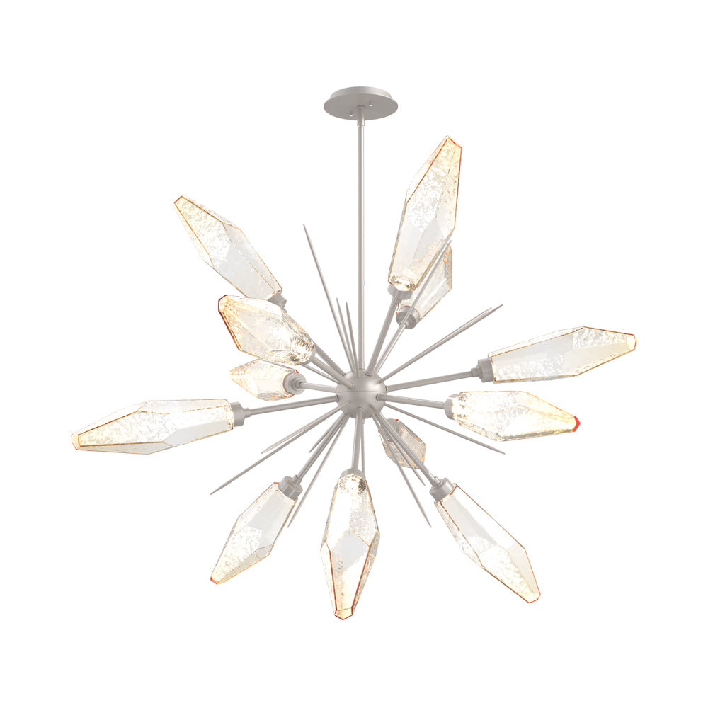 Rock Crystal Starburst LED Chandelier.